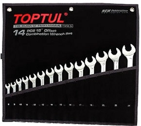 Набор ключей Toptul GPAQ1402 14 предметов Набор ключей Toptul GPAQ1402 14 предметов