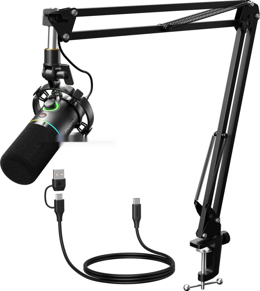Проводной микрофон Maono PD200XS (черный)