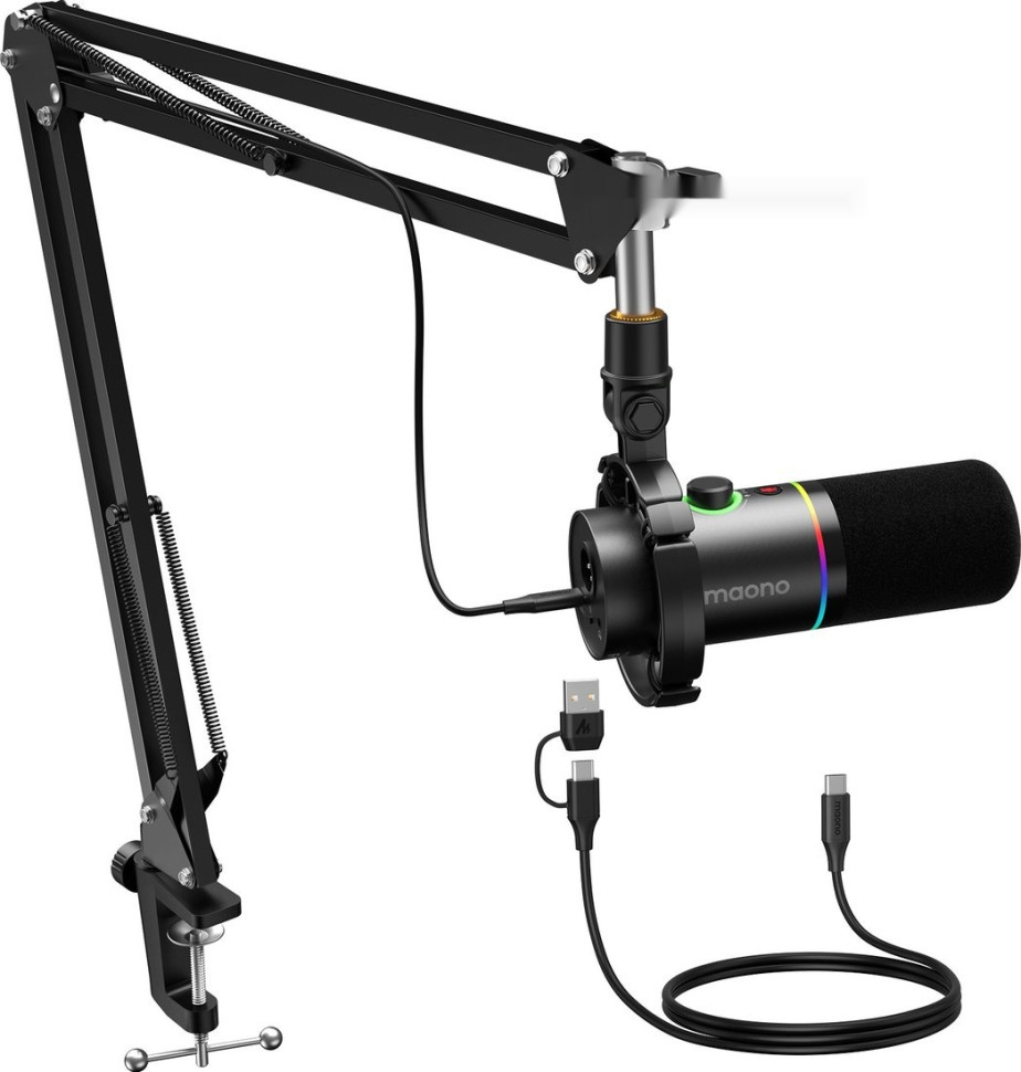 Проводной микрофон Maono PD200XS (черный)