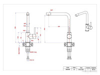 Смеситель GranFest Мрамор 3651 (терракот)