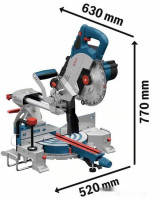 Торцовочная пила Bosch GCM 18V-216 BiTurbo Professional 0601B41000 (без АКБ)