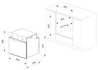 Духовой шкаф LEX EDM 070 BL