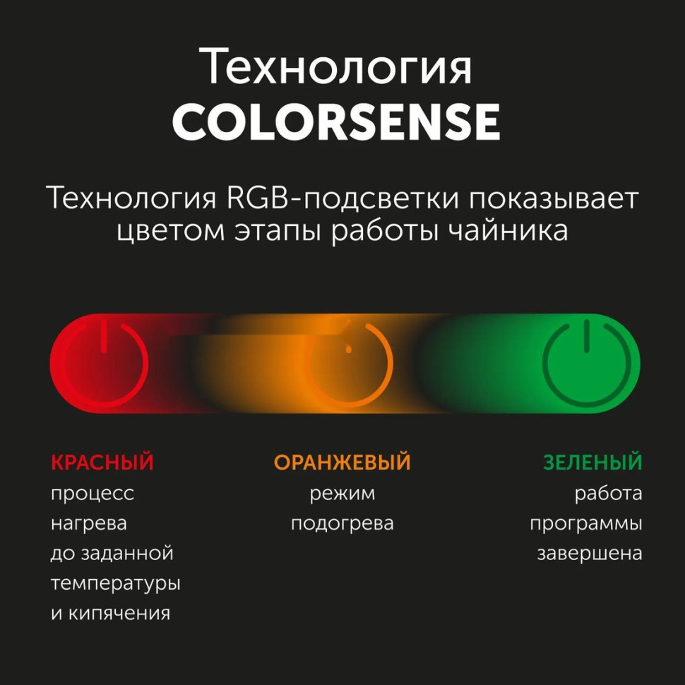 Электрический чайник RED Colorsense KG1330D