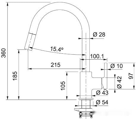 Смеситель Franke Lina 115.0626.056 (графит) Смеситель Franke Lina 115.0626.056 (графит)