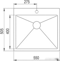 Кухонная мойка Zorg ZRN 5055