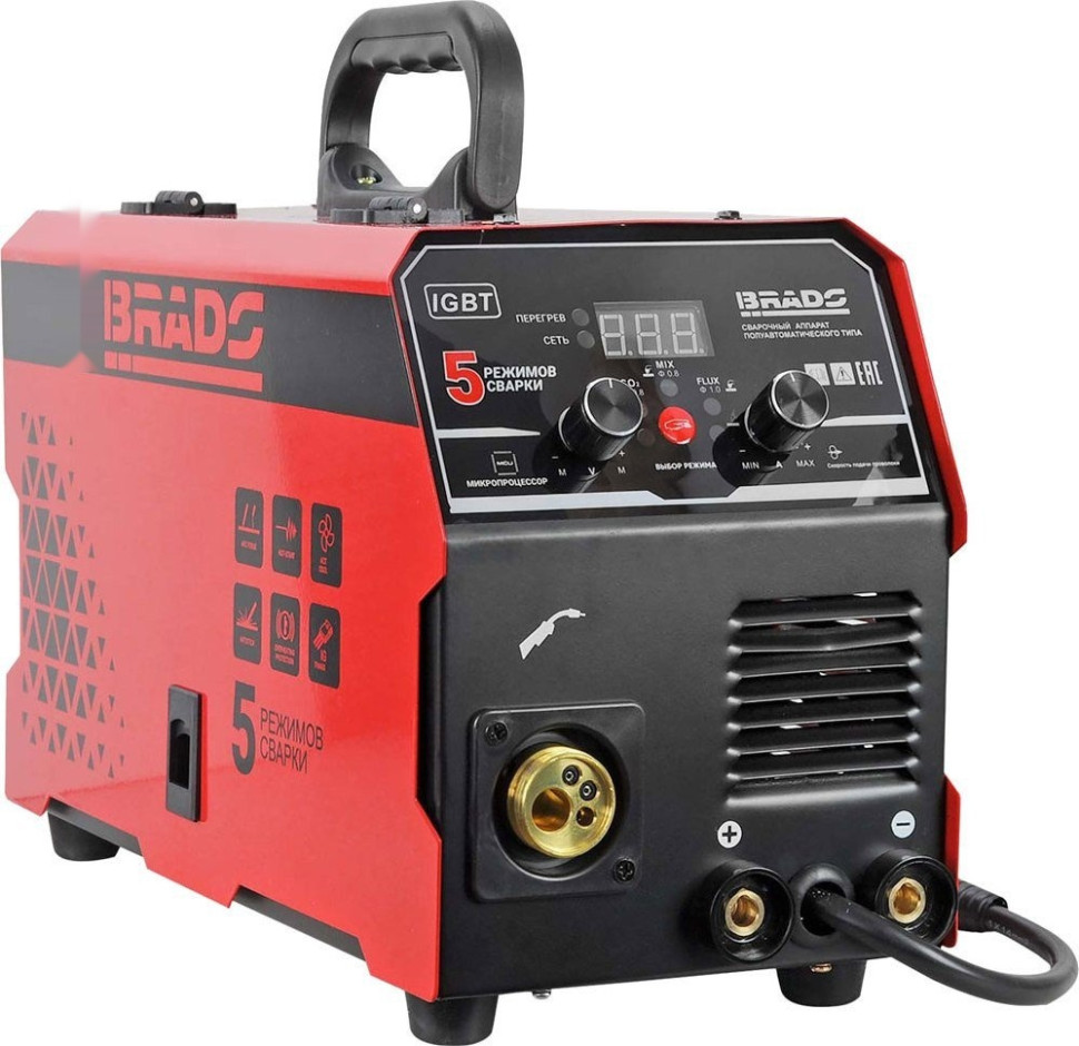 Сварочный инвертор Brado MIG/MMA-250L-10