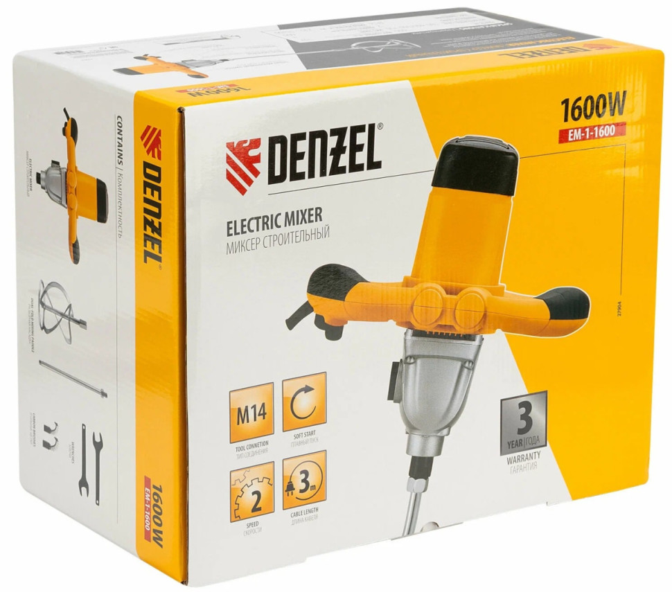 Миксер Denzel EM-1-1600 Миксер Denzel EM-1-1600