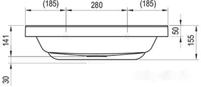 Умывальник Ravak 10° 650 65x48 [XJI01165000]