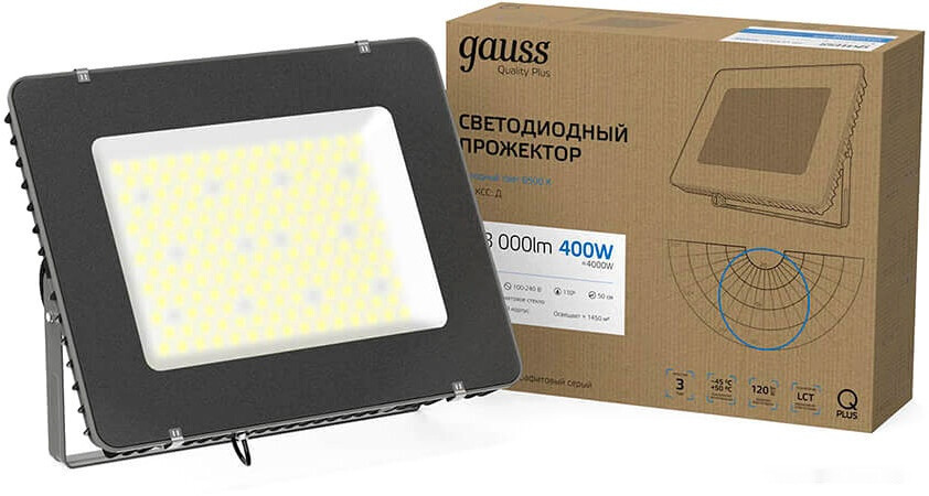 Уличный прожектор Gauss Qplus 400W 6500К 690511400L