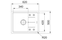 Кухонная мойка Franke BFG 611C бежевый