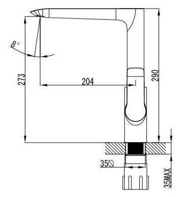 Смеситель Kaiser Sena 74144 Смеситель Kaiser Sena 74144