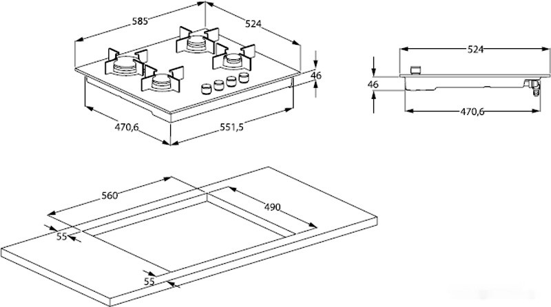 Варочная панель Beko HILG 64325 SDX