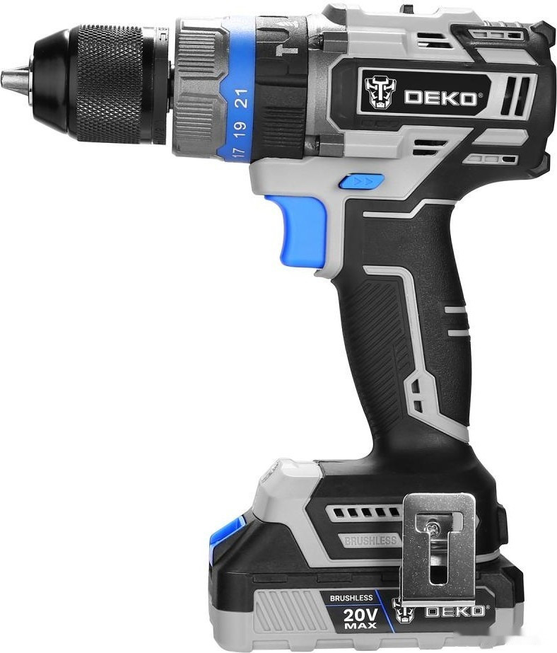 Ударная дрель-шуруповерт Deko DKCID20 063-4421 (с 2-мя АКБ, кейс) Ударная дрель-шуруповерт Deko DKCID20 063-4421 (с 2-мя АКБ, кейс)