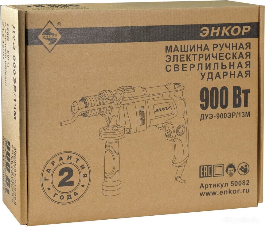 Ударная дрель Энкор ДУЭ-900ЭР/13М Ударная дрель Энкор ДУЭ-900ЭР/13М