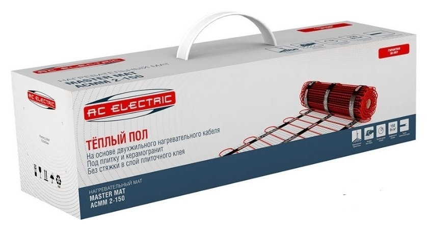 Теплый пол AC Electric Master Mat ACMM 2-150-3.5 Теплый пол AC Electric Master Mat ACMM 2-150-3.5