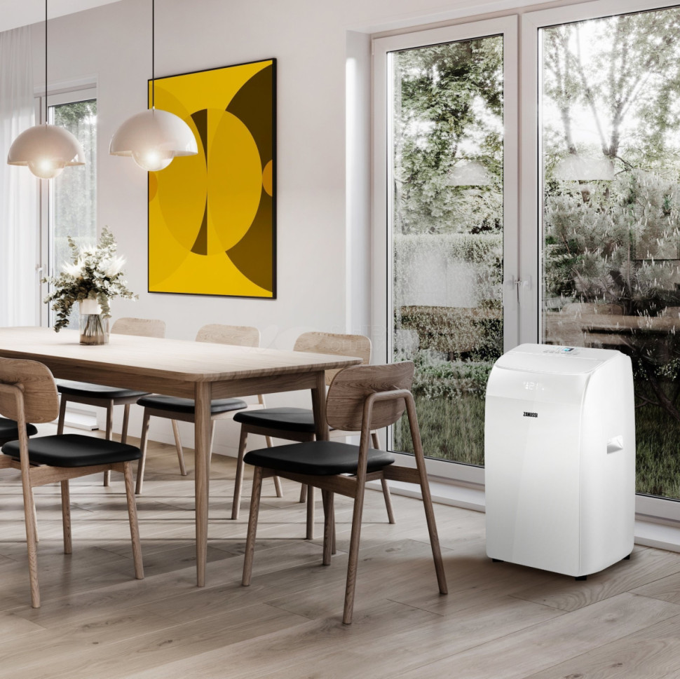 Мобильный кондиционер Zanussi Massimo Solar White ZACM-12 NY/N1 Мобильный кондиционер Zanussi Massimo Solar White ZACM-12 NY/N1