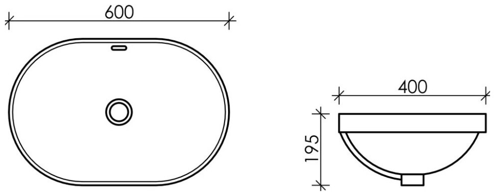 Умывальник Ceramica Nova Element CN5020