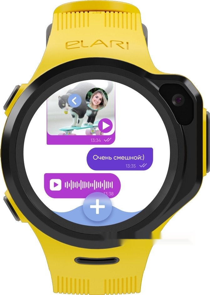 Детские умные часы Elari KidPhone 4GR M (желтый) Детские умные часы Elari KidPhone 4GR M (желтый)