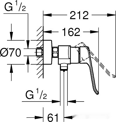 Смеситель Grohe Eurosmart 25242003