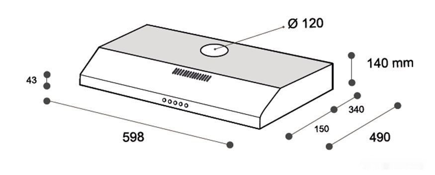 Вытяжка ZorG Technology Piano 600 60 M (черный)