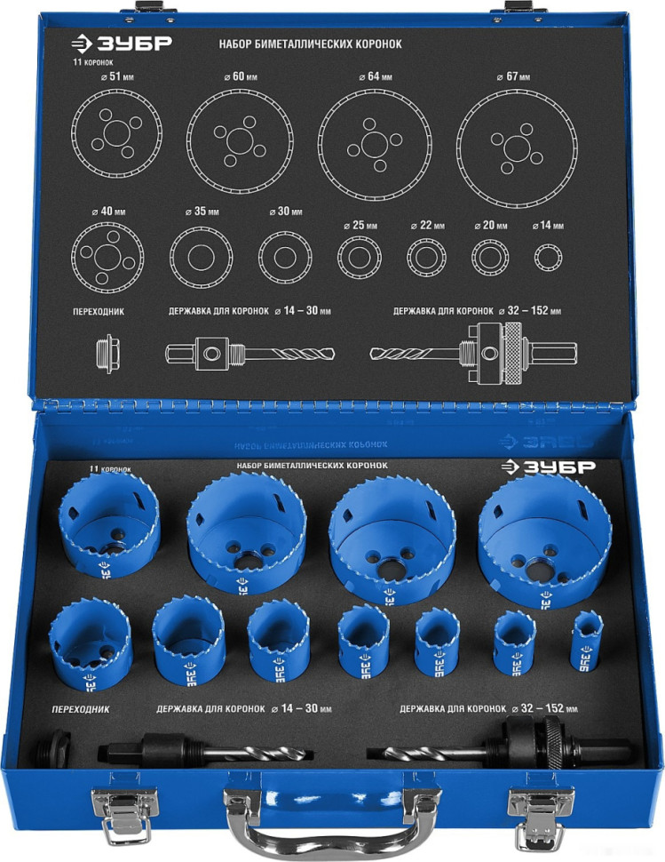 Буровая коронка ЗУБР 29531-H11