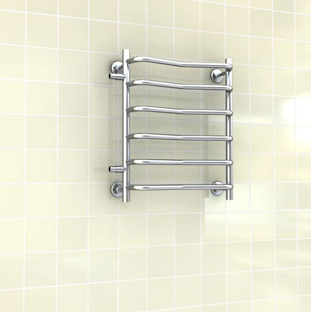 Полотенцесушитель Ростела Чайка боковое подключение 1" 5 перекладин 60 см Полотенцесушитель Ростела Чайка боковое подключение 1" 5 перекладин 60 см