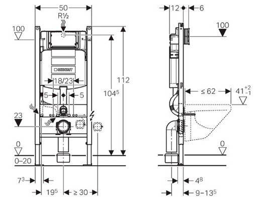Система инсталляции Geberit Duofix UP 320 111.362.00.5