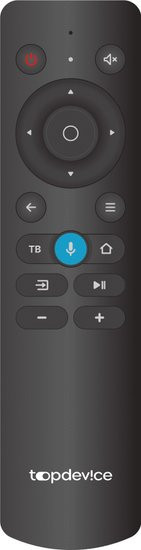 Телевизор TopDevice 43" SMART TV YаOS (черный)