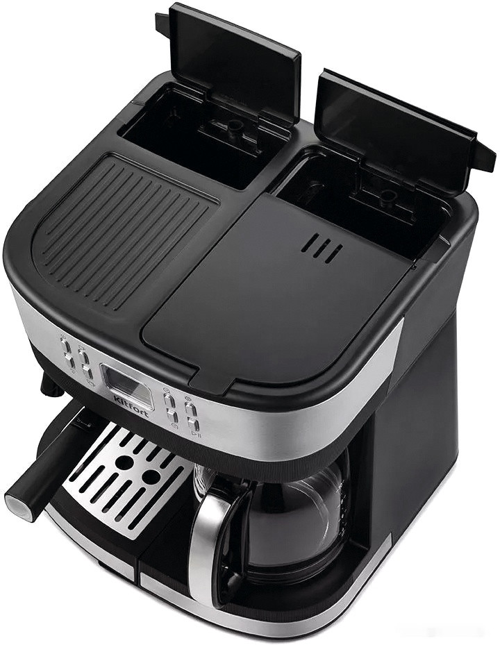 Рожковая помповая кофеварка Kitfort KT-771 Рожковая помповая кофеварка Kitfort KT-771