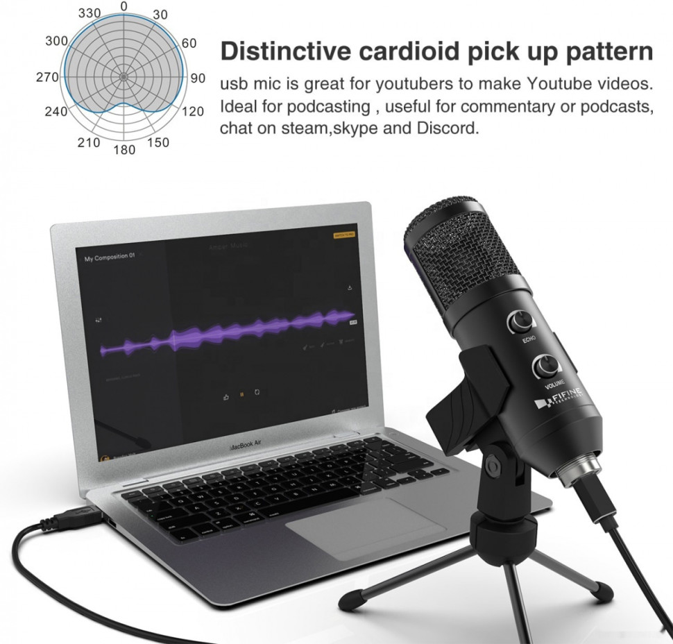 Микрофон FIFINE T058B Микрофон FIFINE T058B