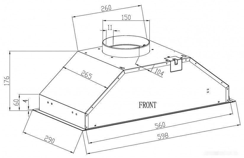 Вытяжка Schtoff Sesto 60 (белый)