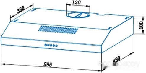 Вытяжка CATA C1 T 600 BK 02011499