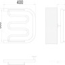Полотенцесушитель Terminus Фокстрот 1" 500x400 бп (хром) Полотенцесушитель Terminus Фокстрот 1" 500x400 бп (хром)