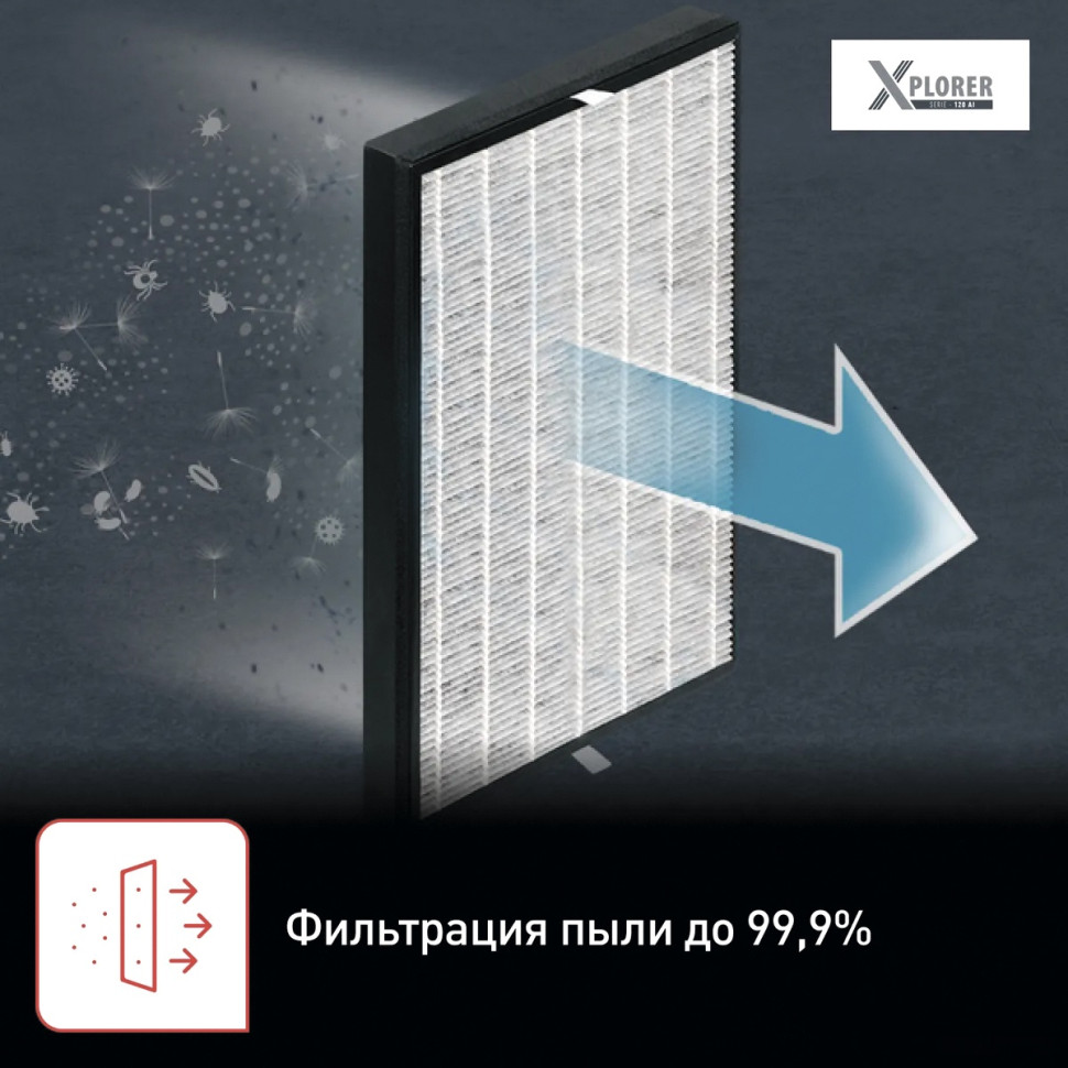 Робот-пылесос Tefal X-Plorer Serie 120 Ai Animal & Allergy RG7867WH