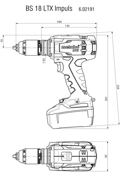 Винтовёрт Metabo BS 18 LTX Impuls Винтовёрт Metabo BS 18 LTX Impuls