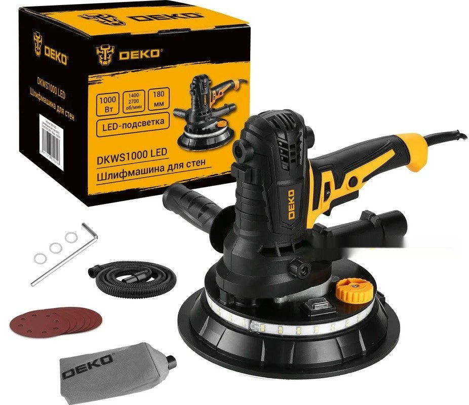 Шлифовальная машина Deko DKWS1000 LED 085-1060