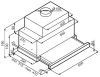 Вытяжка Maunfeld Galaxy 60 (белый)