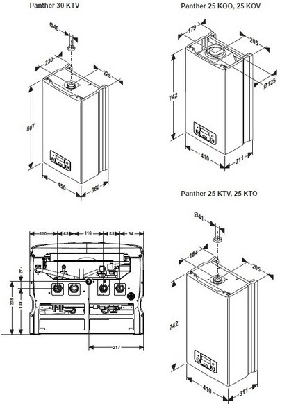 Отопительный котёл Protherm Пантера 25 KOO Отопительный котёл Protherm Пантера 25 KOO