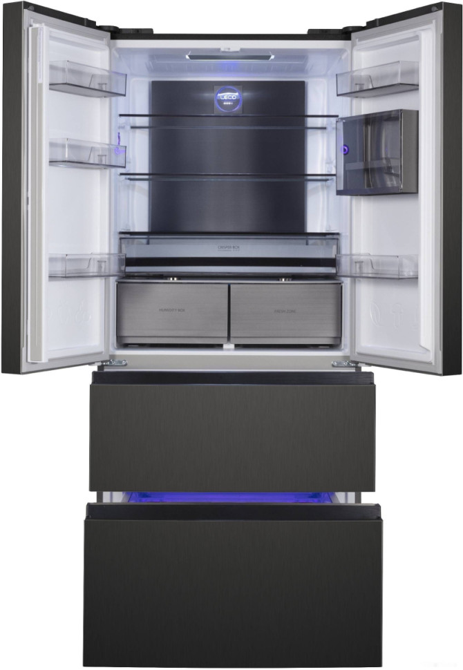 Холодильник типа французская дверь Korting KNFF 82535 XN