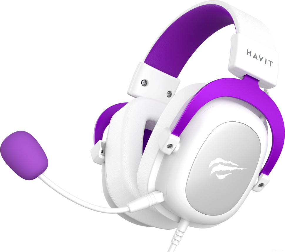 Наушники Havit Gamenote H2002d (белый/фиолетовый)