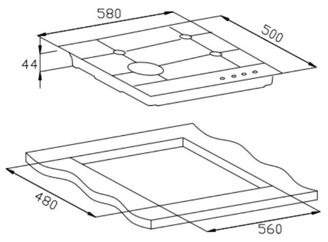 Варочная панель Weissgauff HGG 641 XH Варочная панель Weissgauff HGG 641 XH
