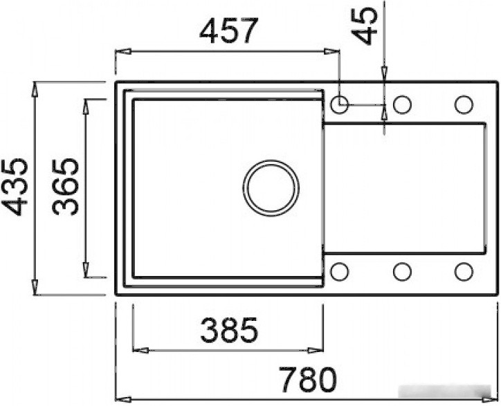 Кухонная мойка Elleci Easy 290 G68 Bianco Кухонная мойка Elleci Easy 290 G68 Bianco