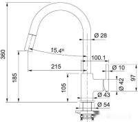 Смеситель Franke Lina 115.0626.081 (белый)