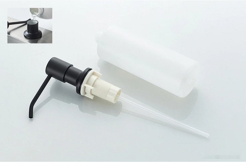 Кухонная мойка БелЭворс Vega L + смеситель W74004-2 + дозатор L405F (черный)