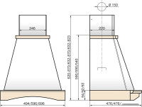Вытяжка Elikor Ротонда 60П-650-П3Л бежевый/бук