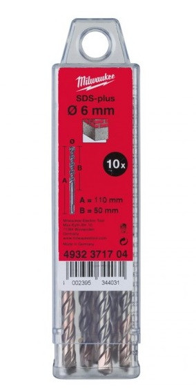 Набор буров Milwaukee SDS+ 10х260 Набор буров Milwaukee SDS+ 10х260