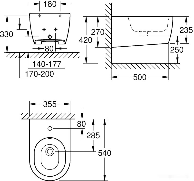 Биде Grohe Essence 3957400H Биде Grohe Essence 3957400H