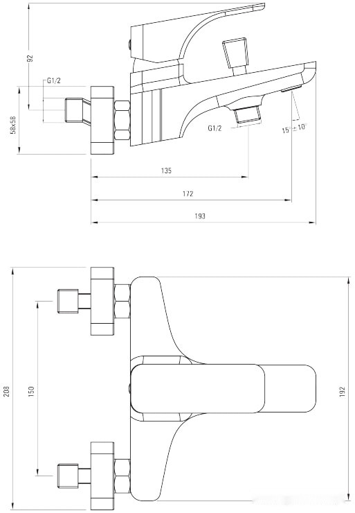Смеситель Deante Hiacynt Bianco BQH A10M Смеситель Deante Hiacynt Bianco BQH A10M