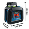 Лазерный нивелир Bosch GLL 2-20 G Professional 0601065000 (сумка, держатель, 4xAA)