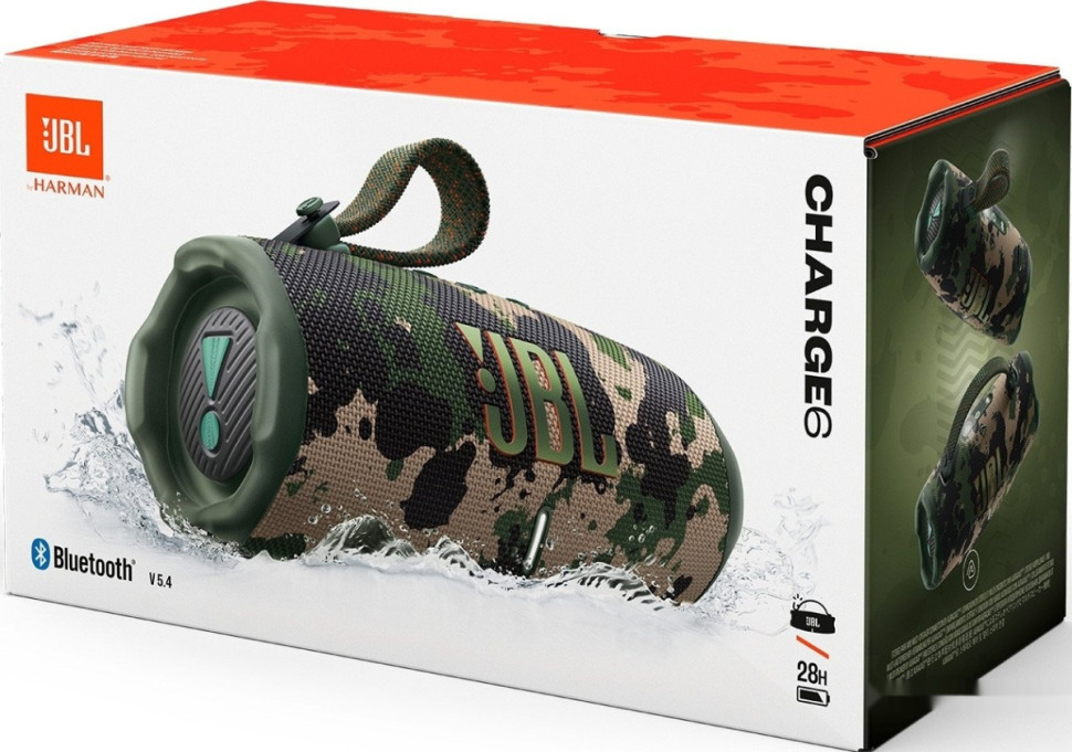 Портативная акустика JBL Charge 6 (камуфляж)